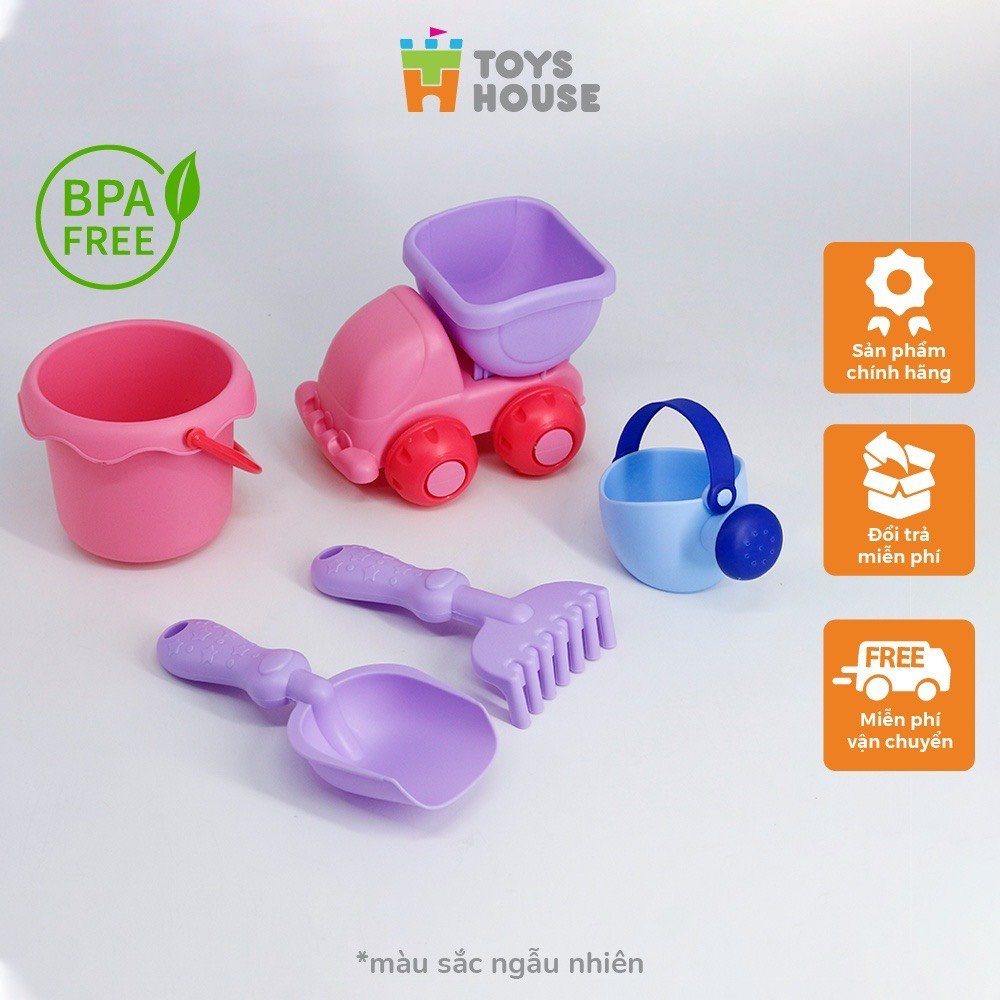 Ảnh Đồ chơi xúc cát bãi biển cho bé bé vui chơi, vận động Toyshouse 035 (màu ngẫu nhiên) 1