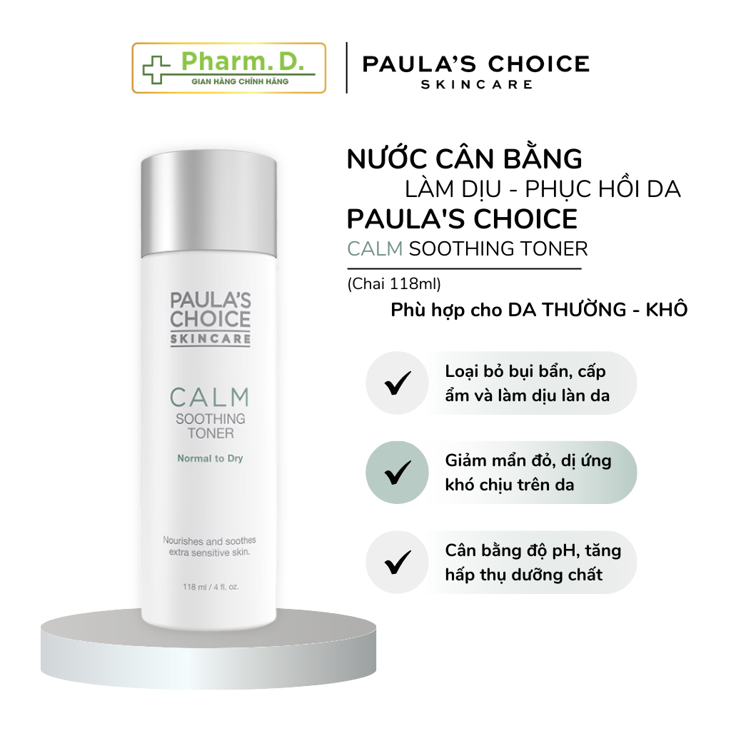 [CHÍNH HÃNG] Nước Cân Bằng Làm Dịu Da Paula's Choice Calm Soothing