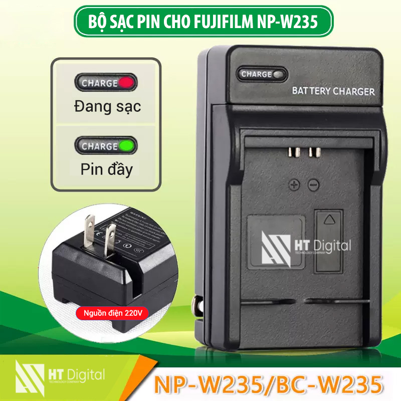 Bộ Sạc NP-W235 Cho Pin Máy Ảnh Fujifilm XH2 XH2s XT5 XT4 GFx100s X-T4 ...