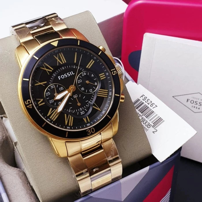 Đồng hồ nam F0$IL FS5267 Men's Analog Quartz Watch with Stainless-Steel ...