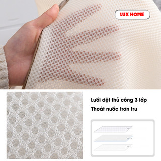 Túi giặt đồ máy giặt 3 lớp, túi lưới giặt đồ lót có khóa kéo giúp bảo vệ quần áo khỏi rối