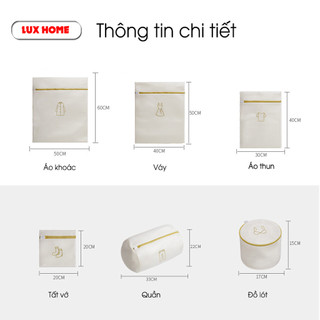 Túi giặt đồ máy giặt 3 lớp, túi lưới giặt đồ lót có khóa kéo giúp bảo vệ quần áo khỏi rối