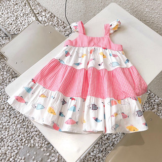 Váy 2 dây cánh tiên phối tầng độc đáo cho bé gái 1-7 tuổi (8-26kg)