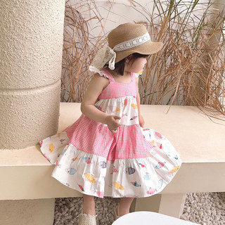 Váy 2 dây cánh tiên phối tầng độc đáo cho bé gái 1-7 tuổi (8-26kg)
