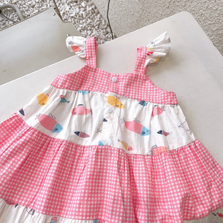 Váy 2 dây cánh tiên phối tầng độc đáo cho bé gái 1-7 tuổi (8-26kg)
