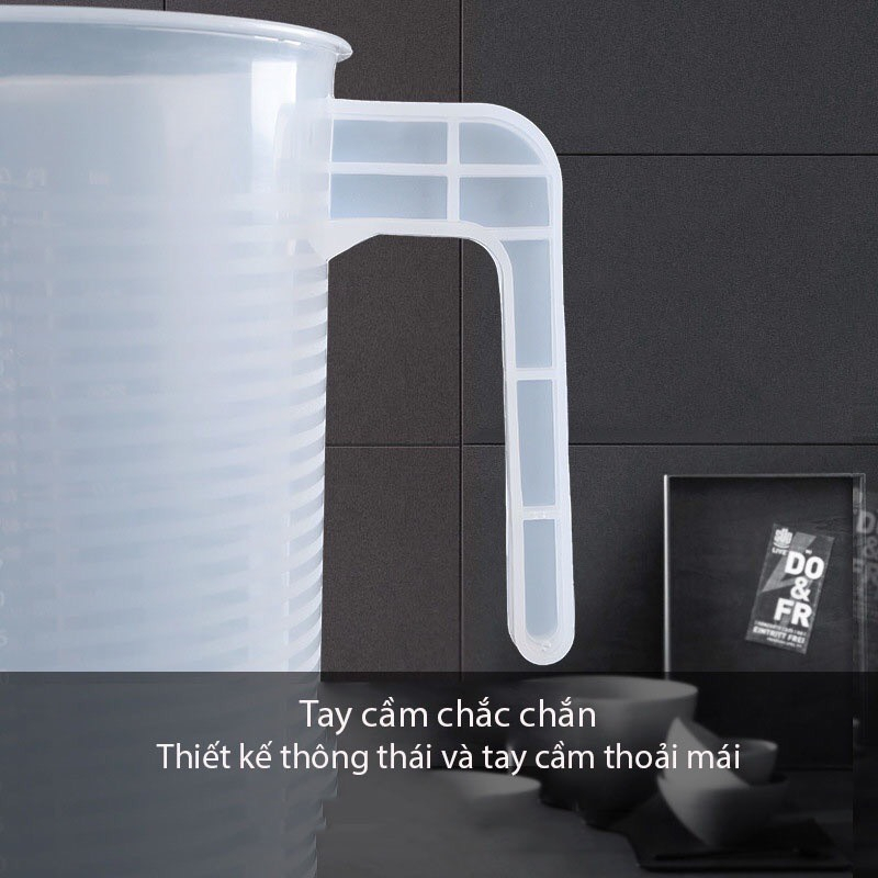Ca - Ly Đong Định Lượng Có Nắp Đậy Pha Chế Bằng Nhựa Chia Vạch - đủ size