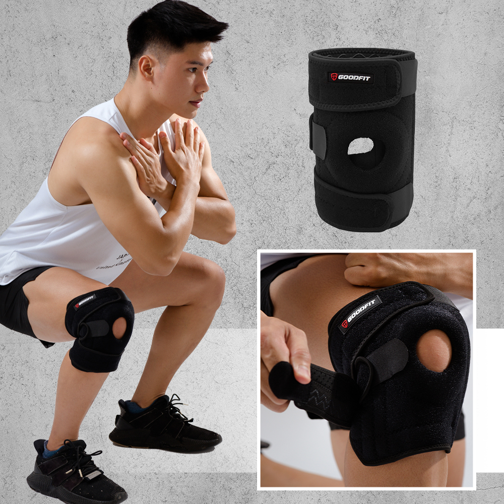 Ảnh Băng gối thể thao GoodFit GF515K dày dặn, 3 đai dán, thoáng khí 2