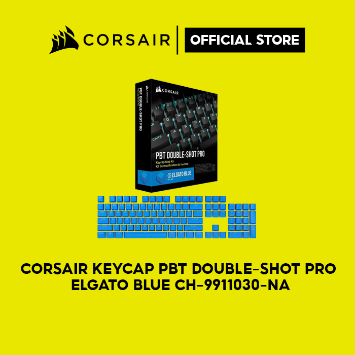 [Mã ELCL7 giảm 7% đơn 300K] Bộ nút thay thế Corsair keycap PBT DOUBLE-SHOT PRO - ELGATO Blue/CH-9911030-NA