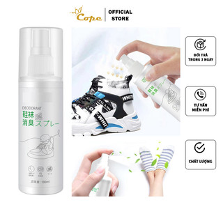 Xịt khử mùi giày, tất, tủ giày hàng nội địa trung hương bạc hà công nghệ nano bạc Cope88