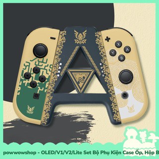 [Sẵn VN - Hỏa Tốc] Oled/V1/V2 Set Phụ Kiện Case Ốp, Handgrip, Straps, Túi, Hộp Băng, Nút, Giá Đỡ Nintendo Switch Zelda
