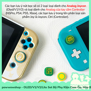 [Sẵn VN - Hỏa Tốc] Oled/V1/V2 Set Phụ Kiện Case Ốp, Handgrip, Straps, Túi, Hộp Băng, Nút, Giá Đỡ Nintendo Switch Zelda