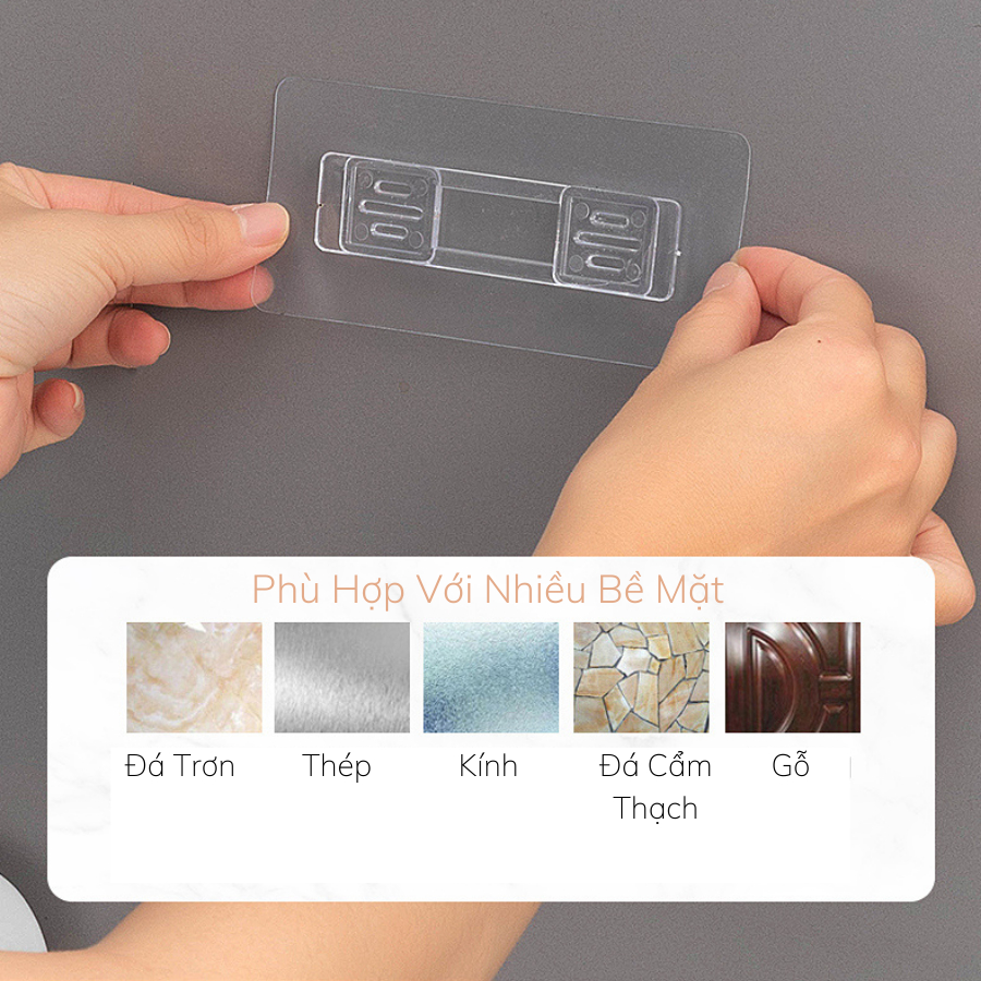 Hộp Đựng Giấy Vệ Sinh, Giấy Vuông Enoda Home Dán Tường Chắc Chắn, Nắp Đậy Chống Nước F006
