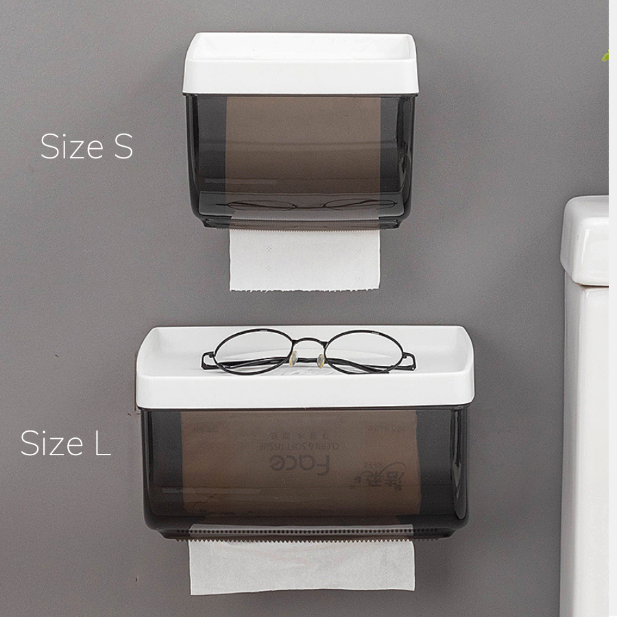 Hộp Đựng Giấy Vệ Sinh, Giấy Vuông Enoda Home Dán Tường Chắc Chắn, Nắp Đậy Chống Nước F006