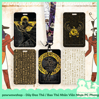 [Sẵn VN - Hỏa Tốc] Dây Đeo Thẻ / Bao Thẻ Nhân Viên Nhựa ABS Phong Cách Yu-Gi-Oh! Yugi Ai Cập Egypt