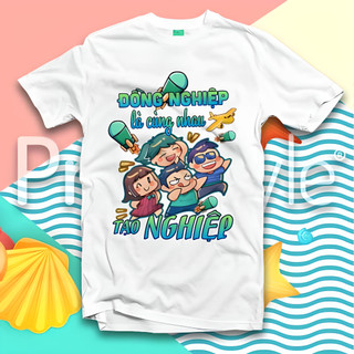 Áo thun đồng phục nhóm, áo phông nhóm công ty gia đình team biulding chất mát thoáng