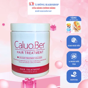 Dầu hấp ủ tóc siêu mượt collagen Caluo.Ber Hair Spa dạng kem bơ 1500ml