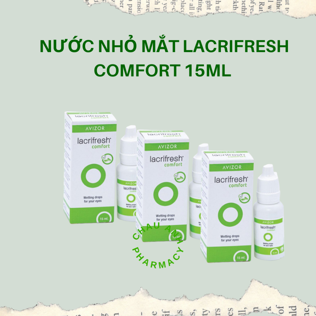 [Combo 3 Lacrifresh] NƯỚC MẮT NHÂN TẠO AVIZOR LACRIFRESH COMFORT 15ML ...