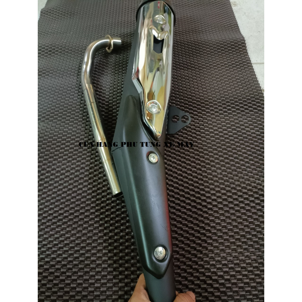 Pô móc ấm kiểu Ex155 cho xe Sirius, Wave nhỏ, Dream kèm cổ inox và ốp ...