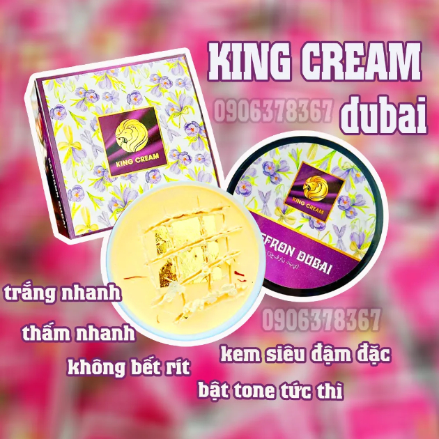 KEM BODY KING CREAM SAFFRON DUBAI PHÔI KEM NGUYÊN CHẤT MẪU MỚI Shopee