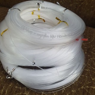5 Cuộn dây cước trong không co giãn 0.4 - 1.0mm dùng để xâu hạt, dây đan túi, câu cá, làm hoa... QNshop Handmade