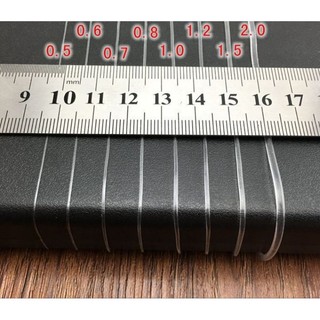 5 Cuộn dây cước trong không co giãn 0.4 - 1.0mm dùng để xâu hạt, dây đan túi, câu cá, làm hoa... QNshop Handmade