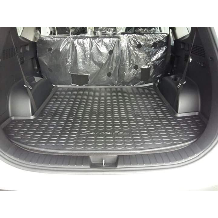 LÓT CỐP Nhựa xe Hyundai Santafe 2019, 2020, 2021, 2022, 2023, 2024, 2025 nhựa dẻo không thấm nước, không mùi .LCN-HU007