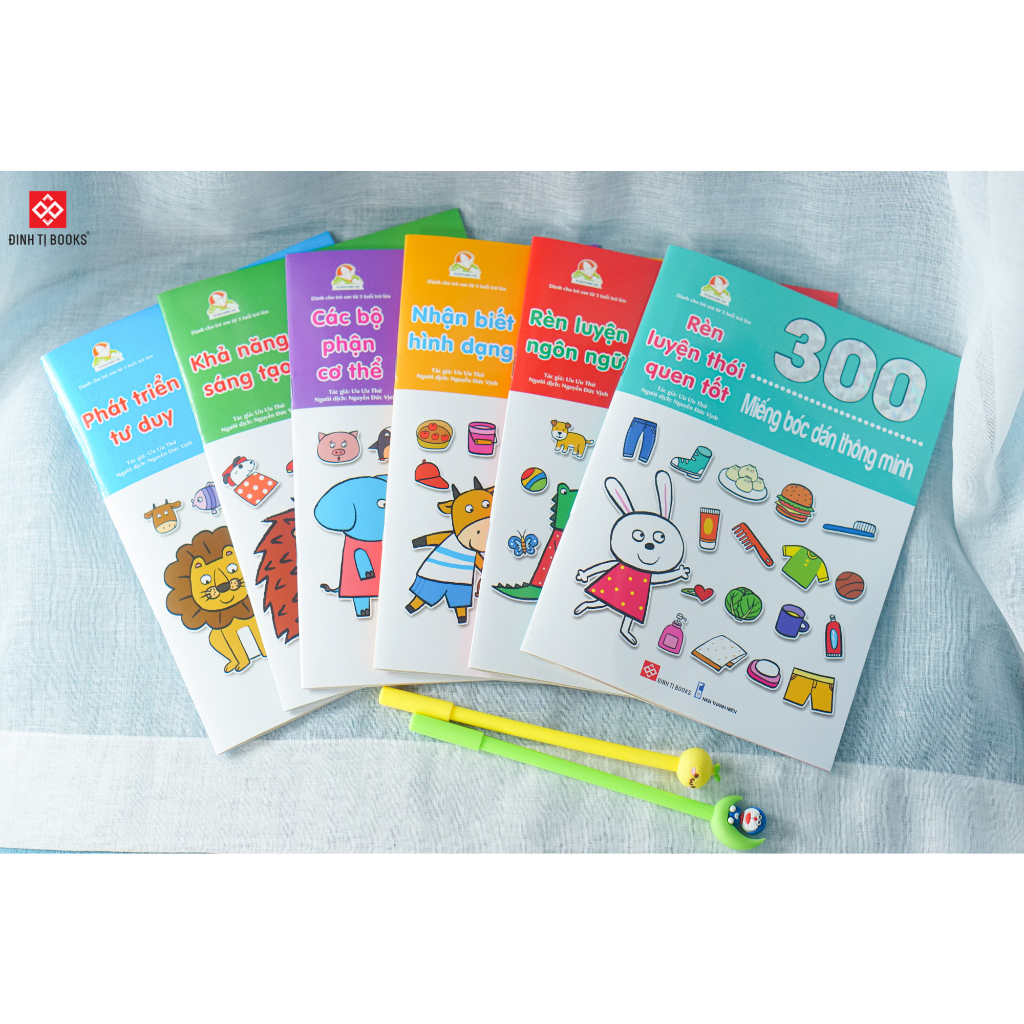 Ảnh Shop Bố Ken: Sách 300 Miếng Bóc Dán Thông Minh Sticker Cho Bé 2-12 [100% Chuẩn NXB] 3