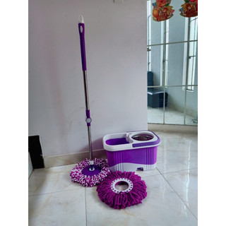 BỘ/ THÙNG LAU NHÀ VUÔNG HỌA TIẾT RỒNG XOAY 360 ĐỘ CAO CẤP (ĐÃ GỒM CÂY LAU KÈM BÔNG LAU)