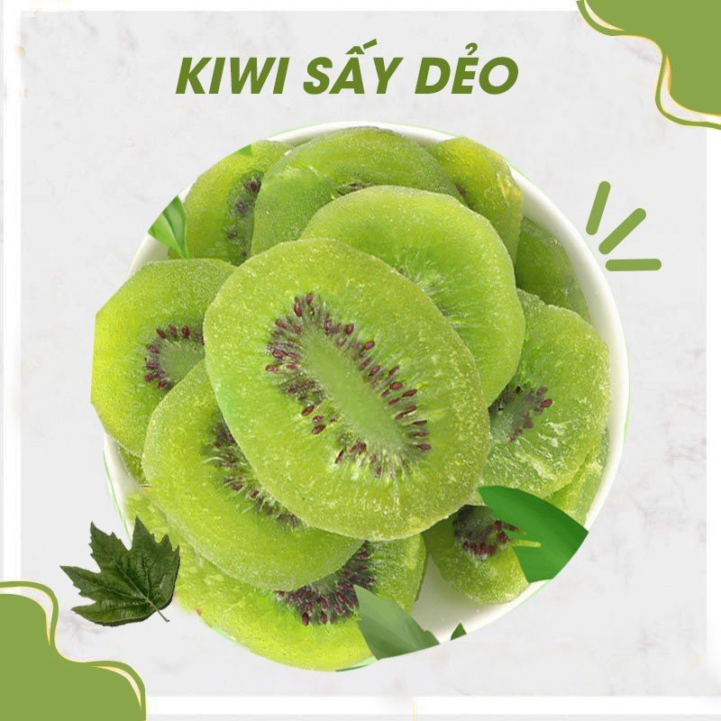 Kiwi sấy dẻo nguyên vị Nhà Lá, Trái cây sấy dẻo chua ngọt thơm ngon tốt ...