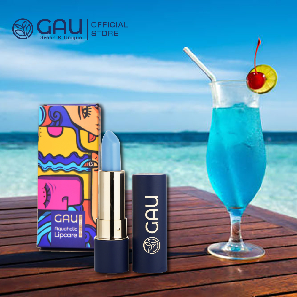 Son Dưỡng Môi GAU Aquaholic Smooth Lipbalm Chứa Chất Giúp Giảm Thâm Và Làm Mềm Mịn An Toàn