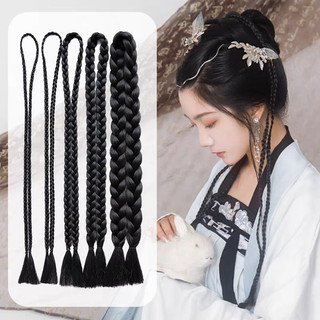 Tóc cổ trang dài tóc tết giả tạo kiểu tóc cưới bản 1, 2, 3,4,5cm HaminStore