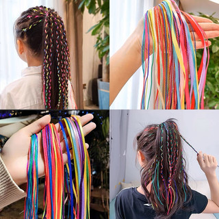 Bộ Dây/Ruy Băng Tết Tóc Hàn Quốc 6 Màu Dài 90cm Phong Cách Cá Tính Hamin