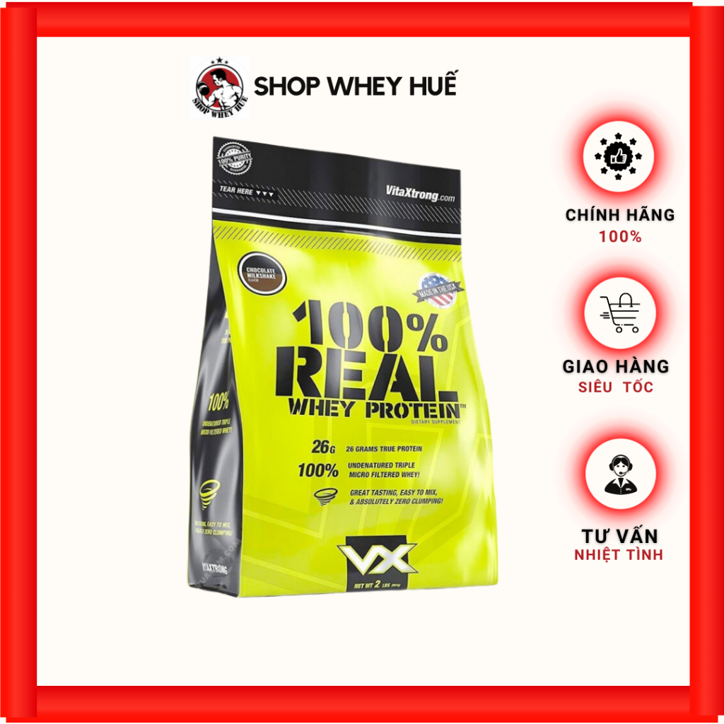 [chÍnh HÃng] Vitaxtrong Real Whey TÚi 5lbs Thực Phẩm Bổ Sung Tăng Cơ Bắp Nạc Shopee Việt Nam