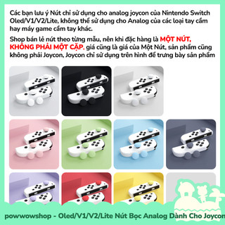 [Sẵn VN - Hỏa Tốc] OLED/V1/V2/Lite Nút Bọc Analog Joycon Trơn Màu Dành Cho Joycon Của Máy Chơi Game Nintendo Switch