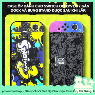 [Sẵn VN - Hỏa Tốc] OLED/V1/V2 Set Phụ Kiện Case Ốp, Túi Đựng, Hộp Băng Nintendo Switch Phong Cách Game Splatoon 3