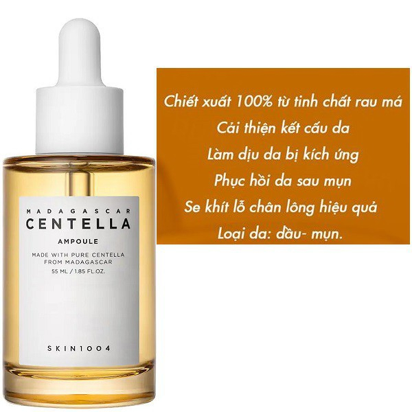 Ảnh Tinh chất rau má cho da nhạy cảm Skin1004 Madagascar Centella Ampoule 55ml 1
