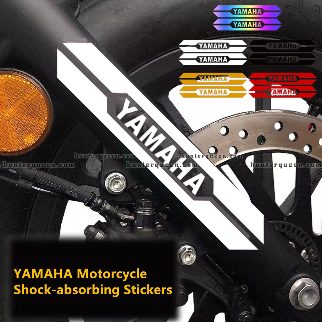 Cặp sticker YAMAHA tách nền, phản quang 3M cao cấp. Chống nước, Trang trí phuộc xe, ốp hông, nón, mô tô