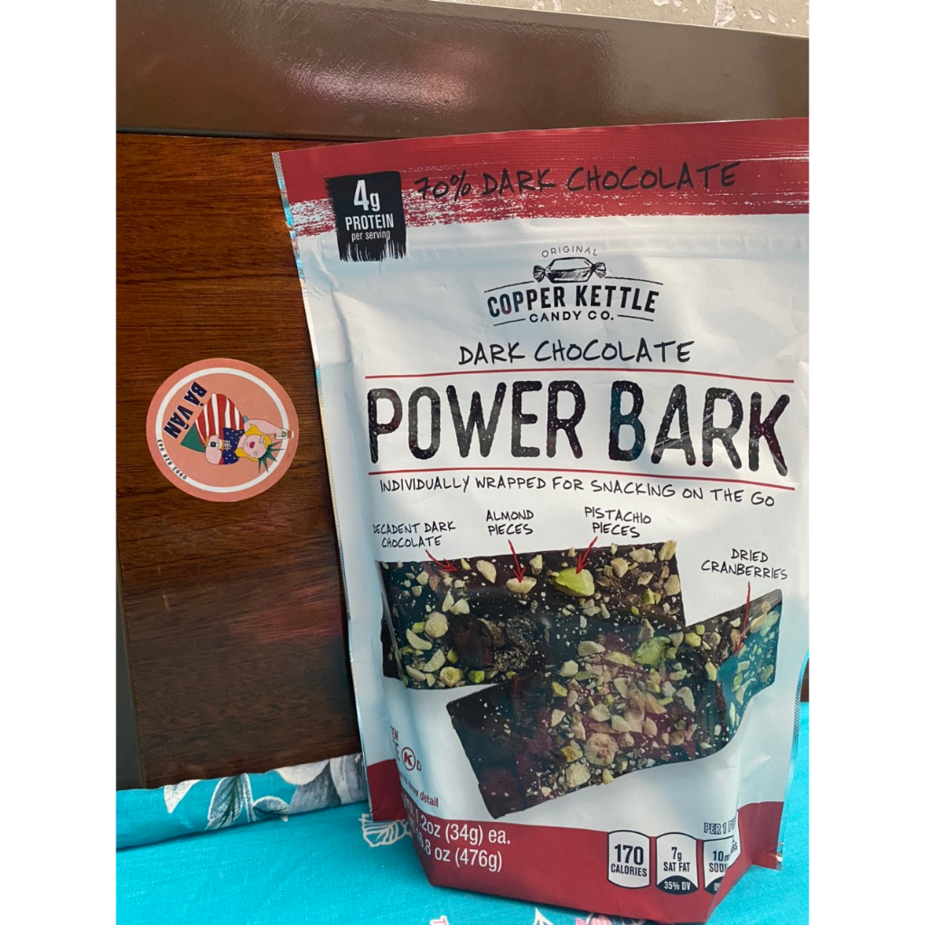 [CHUẨN MỸ] Socola dạng thanh Copper Kettle Candy Power Bark 476g