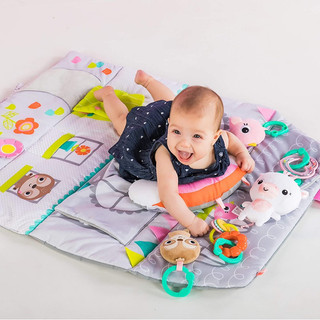 Thảm Nhạc Nằm Chơi 4in1 Khám Phá Giác Quan Vận Động Cho Bé - Bright Starts Floors of Fun Activity Gym & Dollhouse