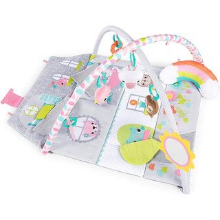 Thảm Nhạc Nằm Chơi 4in1 Khám Phá Giác Quan Vận Động Cho Bé - Bright Starts Floors of Fun Activity Gym & Dollhouse