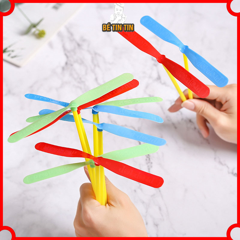 Combo chong chóng nhựa xoay tay, đồ chơi chóng chóng Doremon giải trí cho bé