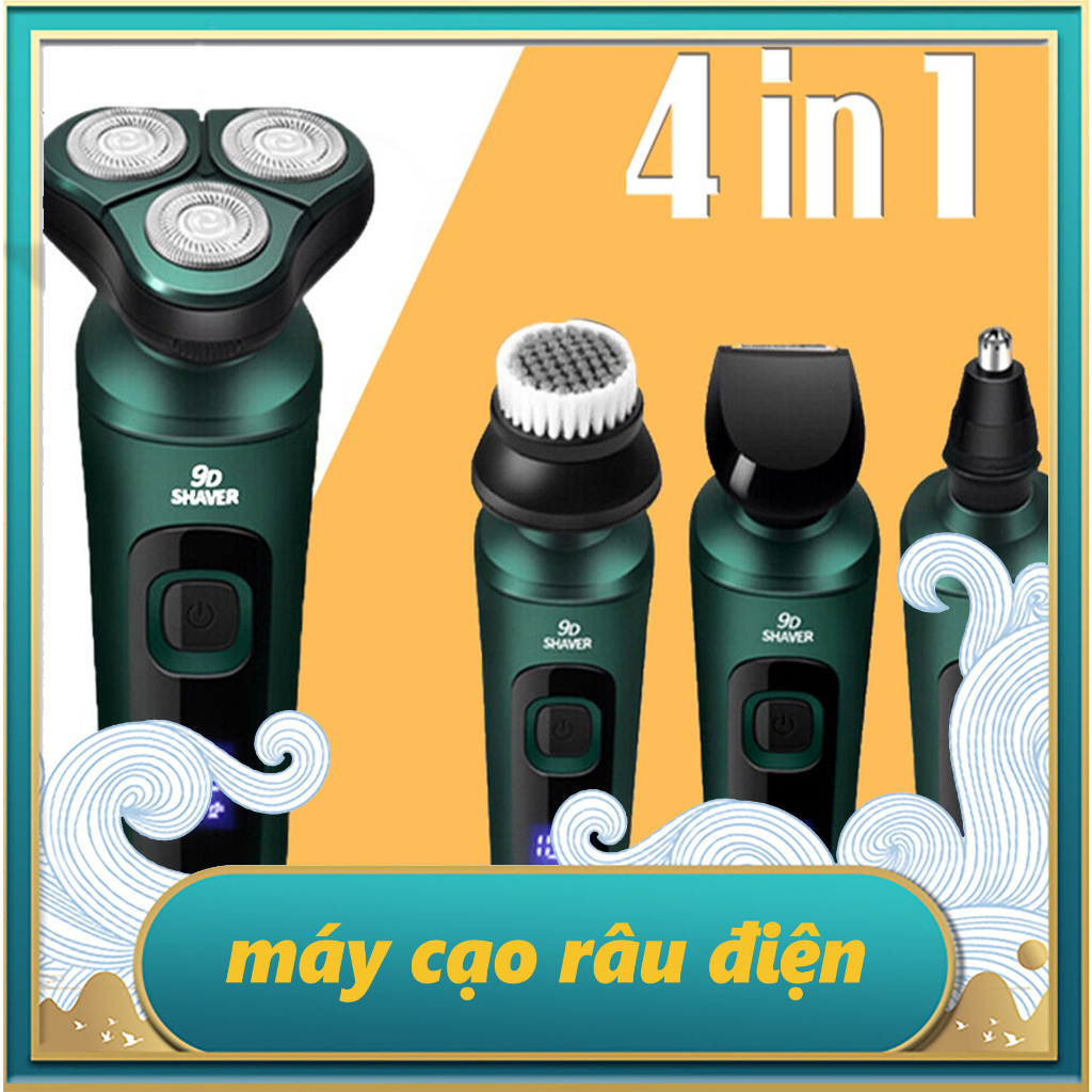 Máy cạo râu đa năng 4in1 cao cấp chống nước chuẩn IPX7 Đen | Shopee ...
