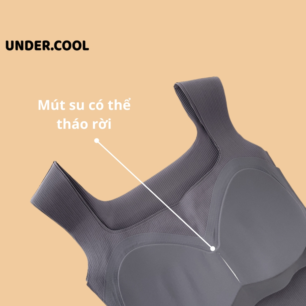 Áo ba lỗ Sát Nách Form Rộng UNDERCOOL màu trơn không đường may giữ phom đẹp Thời Trang Mùa Hè Cho Nữ ABL01