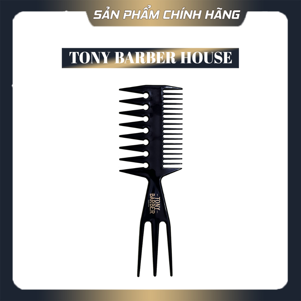 Lược tạo kiểu đa năng Tony Barber House Trifecta Comb 20cm | Shopee Việt Nam