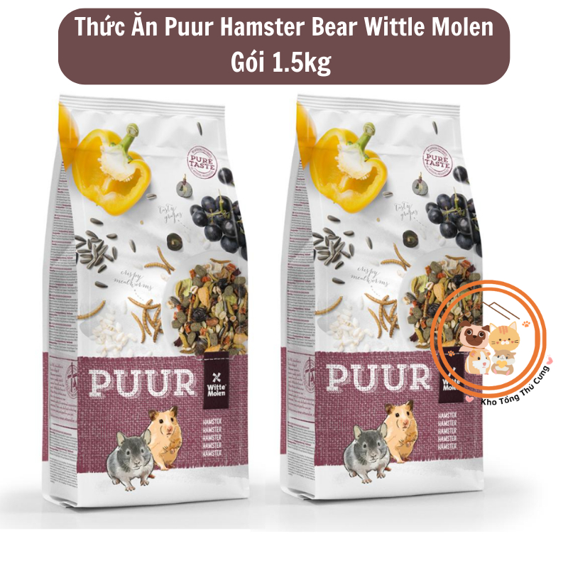 Thức ăn Puur cho chuột hamster hamter bear,rat vỗ béo, nhiều thành phần ...