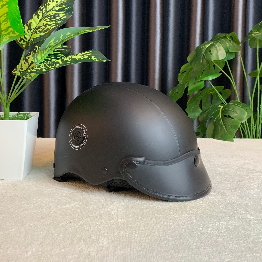 Ảnh Mũ bảo hiểm nửa đầu thời trang Hpro helmet HP02B, nhiều màu sắc cá tính, kiểu dáng nón sơn Freesize (52-56cm) 2