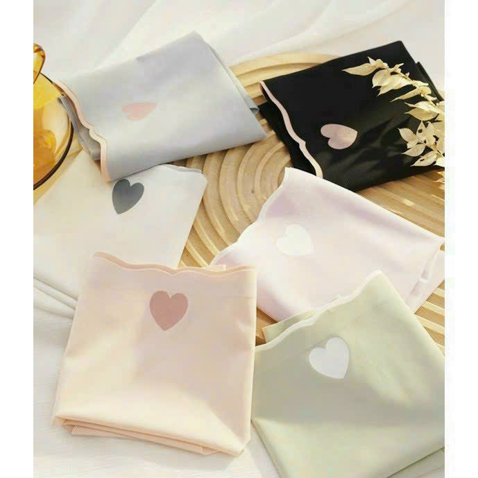Combo 5 Quần lót nữ đúc su hình Tim không đường may chống lộ viền sóng, Quần chip su mềm mại QS06 [95's House]