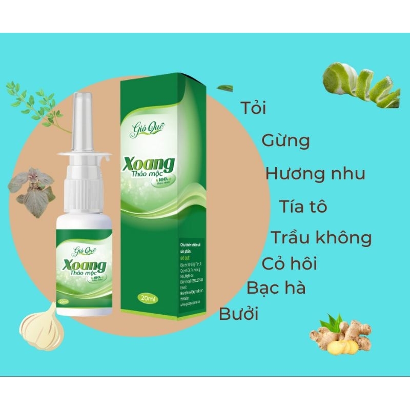 Xoang thảo mộc -xoang, mũi dị ứng, tịt mũi