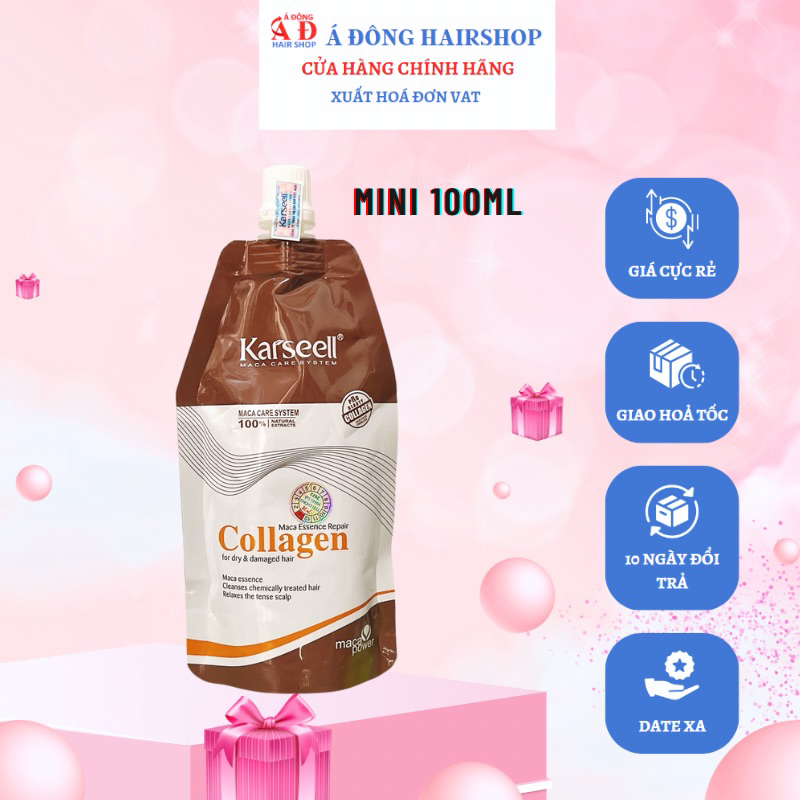 HẤP DẦU Ủ TÓC KARSEELL COLLAGEN PHỤC MỀM MƯỢT GIẢM GÃY RỤNG TÚI 500ML