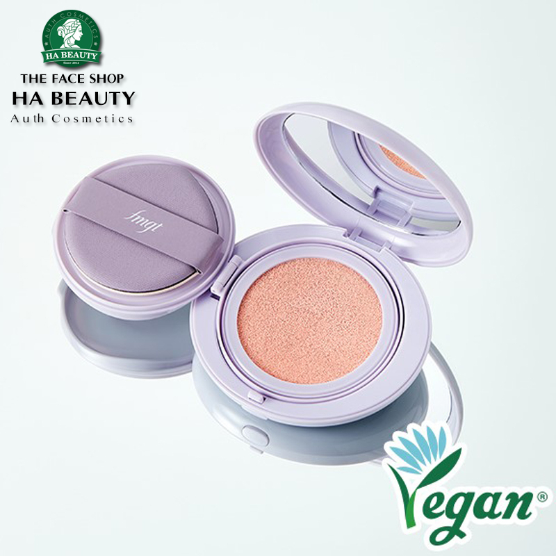 🆗.(Đã bán 30) Phấn nước thuần chay nâng tông da The Face Shop hiệu ứng lọc mịn fmgt Skin Filter Vegan Tone Up Cushion SPF33PA++ 12g